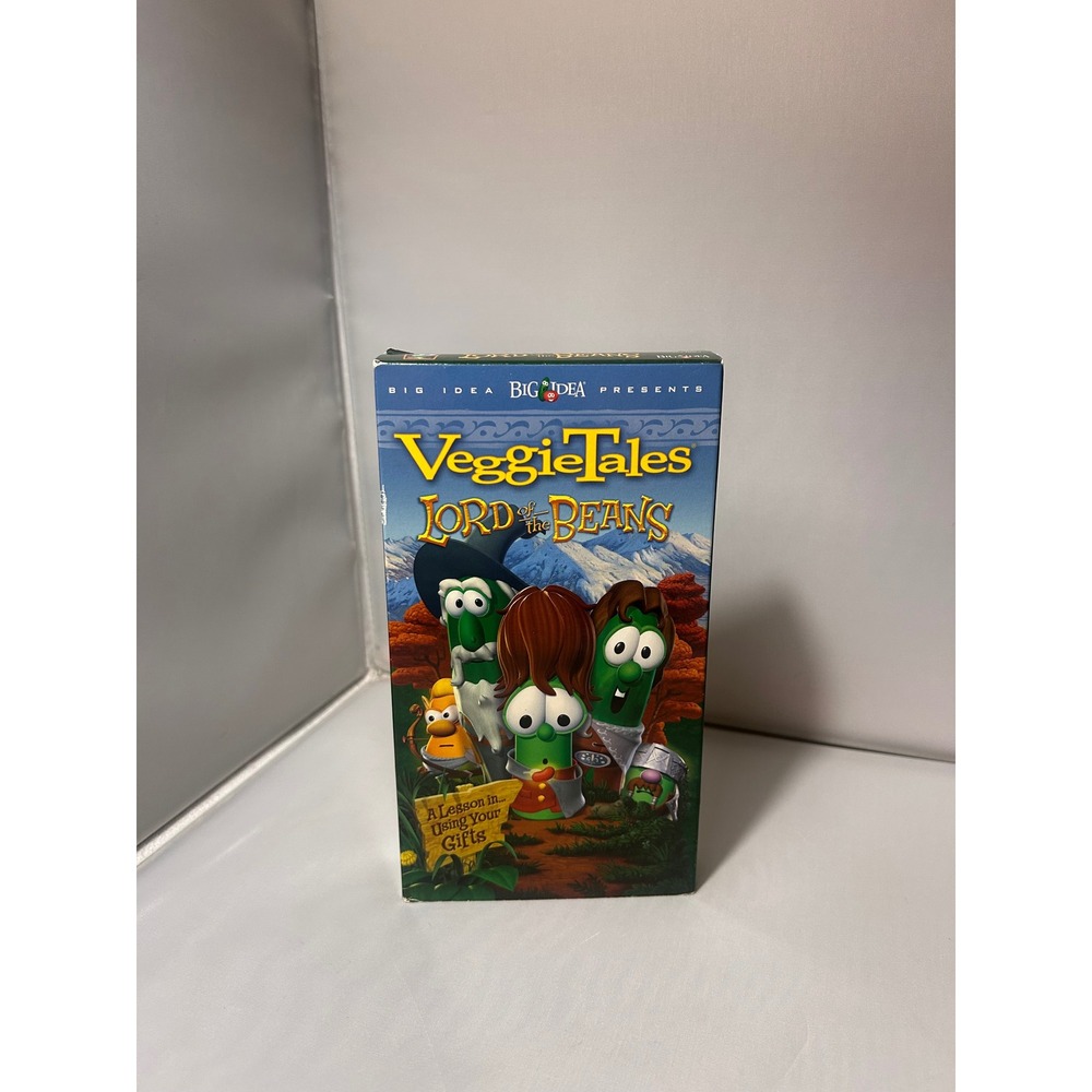 VeggieTales Lord of the Beans VHS Big Idea Green Tape LV 58797 Wynonna Judd 2005